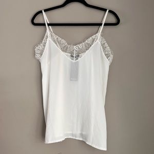 ‼️BOGO SALE‼️ Nasty Gal Lacey White Tanktop
